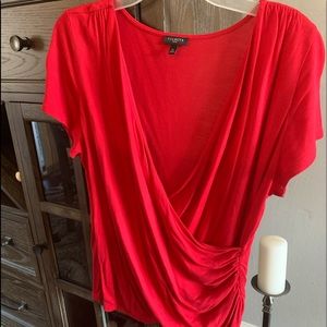 Talbots Red wrap blouse size Petite Large